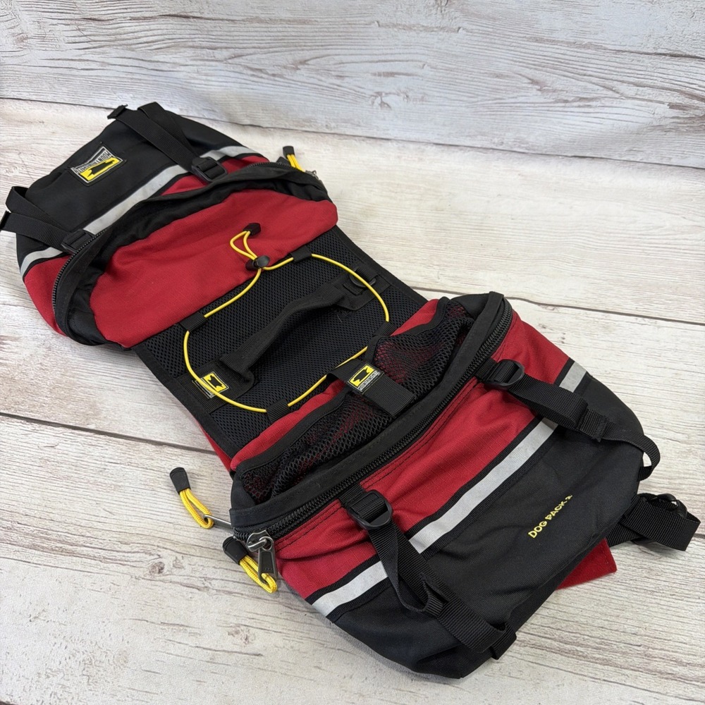 Mountainsmith K9 Dog Pack 2 Medium Red Nylon Very Good Minimal Use